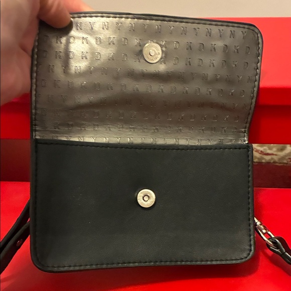 DKNY Black Leather Shoulder Bag - Picture 6 of 7